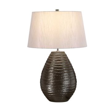 Brunswick 1 Light Table Lamp with Silver Shade