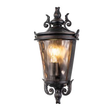 Baltimore 1 Light Medium Half Lantern - Weathered Bronze