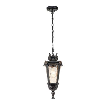 Baltimore 1 Light Medium Chain Lantern - Weathered Bronze