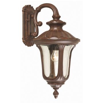 Chicago 1 Light Medium Down Wall Lantern - Rusty Bronze Patina