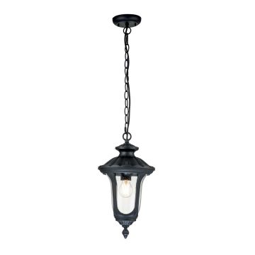 Chicago 1 Light Small Chain Lantern - Textured Black