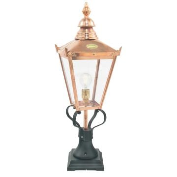 Chelsea 1 Light Pedestal Lantern - Copper