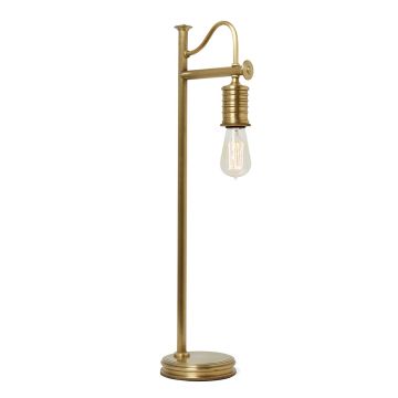 Douille 1 Light Table Lamp - Aged Brass with Clear Shade