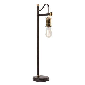 Douille 1 Light Table Lamp - Black/Polished Brass with Clear Shade