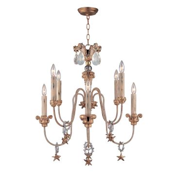 Mignon 8 Light Chandelier - Gold and Silver