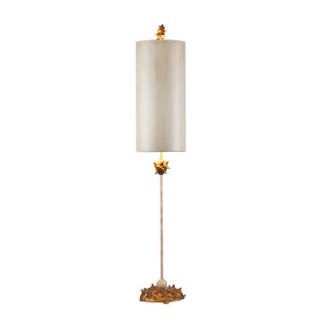 Nettle 1 Light Table Lamp - Gold and White