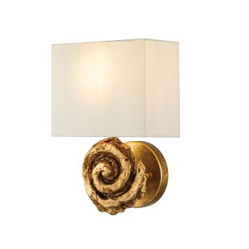 Swirl 1lt Large Wall Light - Gold Leaf
