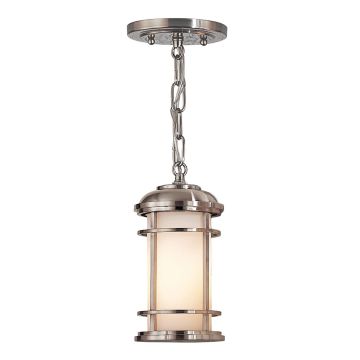 Lighthouse 1 Light Small Chain Lantern - Brushed Steel