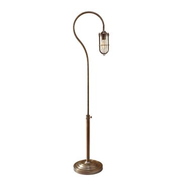 Urban Renewal 1 Light Floor Lamp - Dark Antique Brass