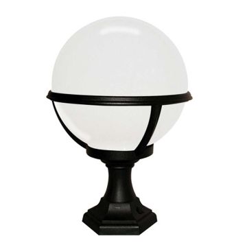 Glenbeigh 1 Light Pedestal/Porch Lantern - Black