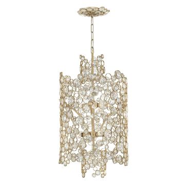 Anya Two Tier Pendant - Silver Leaf