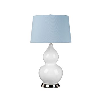 Isla 1 Light Table Light - Polished Nickel, White, Blue with Liberty Blue Shade