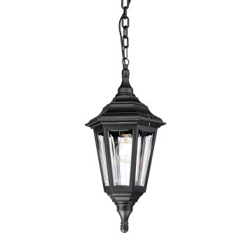 Kinsale 1 Light Chain Lantern - Black