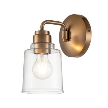 Aivian 1 Light Wall Light - Weathered Brass