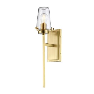 Alton 1 Light Wall Light - Brushed Brass
