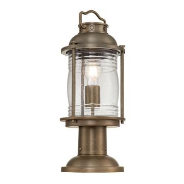 Ashland Bay 1 Light Medium Pedestal Lantern - Burnished Bronze