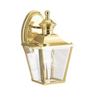 Bay Shore 1 Light Small Outdoor Wall Light - Polished Brass
