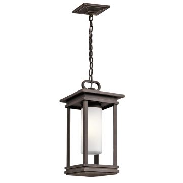 South Hope 1 Light Small Chain Lantern - Rubbed Bronze