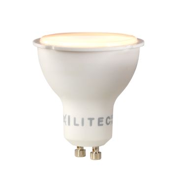 Litec GU10 LED Lamp - White Plastic