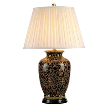 Morris 1 Light Large Table Lamp - Gold and Black