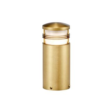 Newbrighton 1 Light Mini Bollard - Brushed Brass