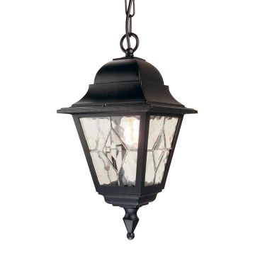 Norfolk 1 Light Chain Lantern - Black