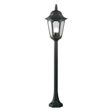 Parish 1 Light Pillar Lantern - Black