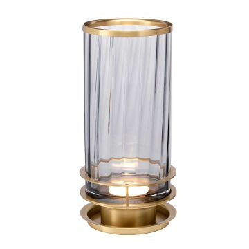 Arno Table Lamp - Smoke - Aged Brass