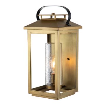 Atwater 1 Light Large Wall Lantern - Painted Distressed Brass