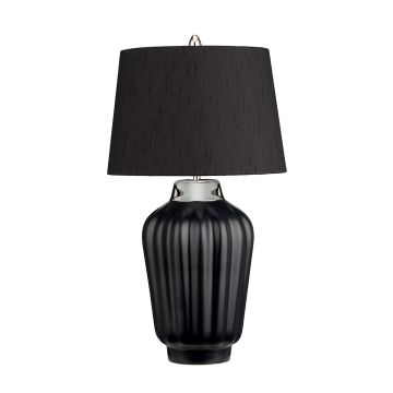 Bexley 1 Light Table Lamp - Black & Polished Nickel
