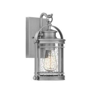 Booker 1 Light Small Wall Lantern - Industrial Aluminium