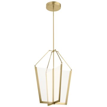 Calters Large LED Foyer Pendant - Champagne Gold