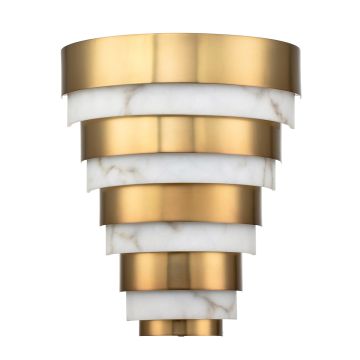 Echelon LED Wall Light - Heritage Brass