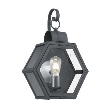 Heath 1 Light Medium Wall Lantern - Mottled Black
