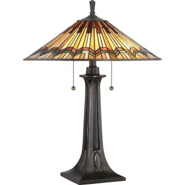 Alcott 2 Light Table Lamp - Valiant Bronze