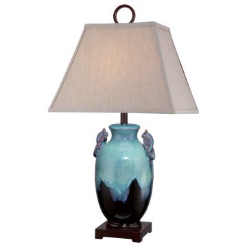 Amphora 1 Light Table Lamp - Turquoise Glaze