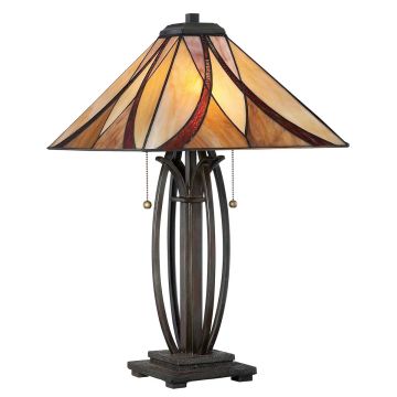 Asheville 2 Light Table Lamp - Valiant Bronze