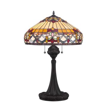 Belle Fleur 2 Light Table Lamp - Vintage Bronze