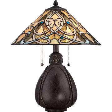 India 2 Light Table Lamp - Imperial Bronze