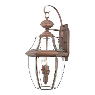 Newbury 2 Light Large Wall Lantern - Lacquered Aged Copper