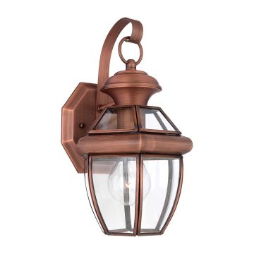 Newbury 1 Light Small Wall Lantern - Lacquered Aged Copper