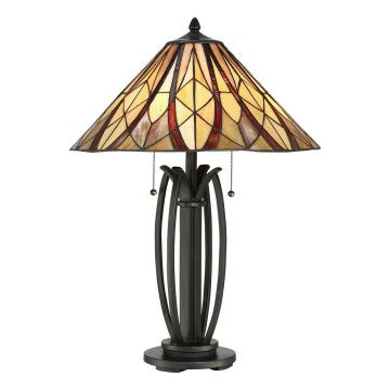 2 Light Victory Table Lamp - Valiant Bronze