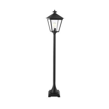 Turin 1 Light Pillar - Black