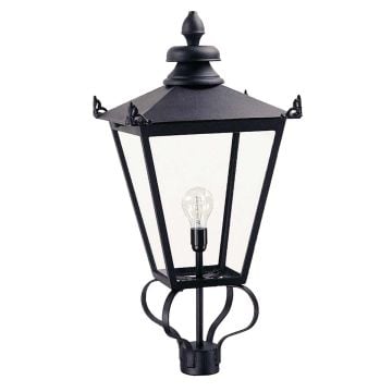 Wilmslow 1 Light Lantern (Head Only) - Black