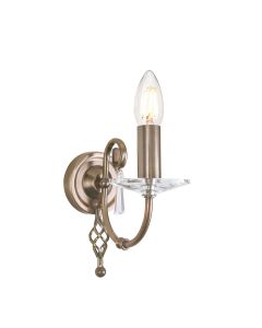 Aegean 1 Light Wall Light - Aged Brass