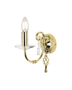 Aegean 1 Light Wall Light - Polished Brass