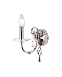 Aegean 1 Light Wall Light - Polished Nickel