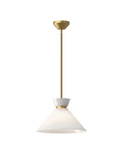 Halston 1 lt Pendant - Brushed Gold
