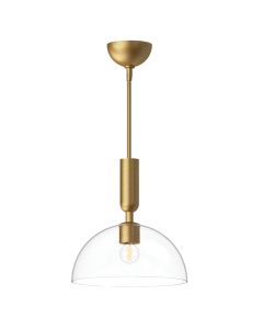 Jude 1 lt Pendant - Brushed Gold