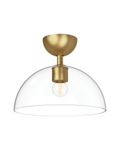 Jude 1 lt Semi Flush Light - Brushed Gold